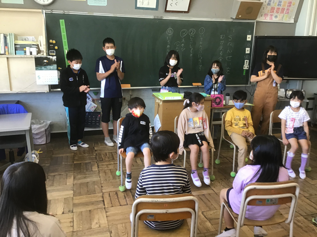 山前小学校のブログ 1年生を迎える会